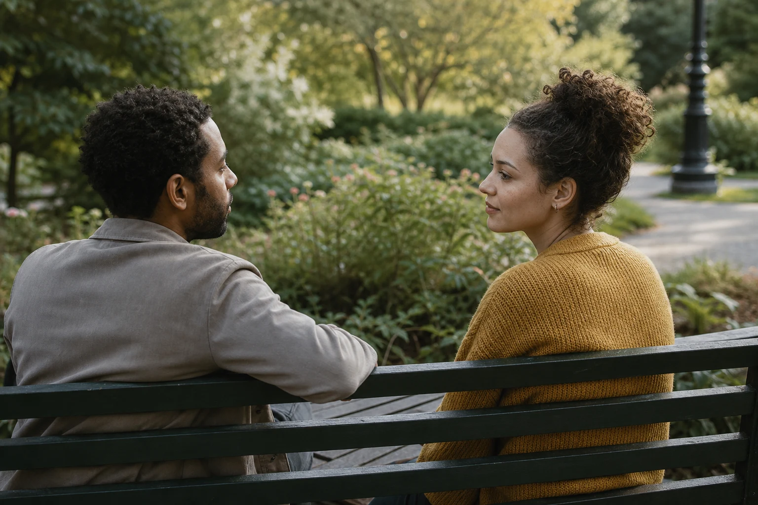 A couple pauses for an honest conversation about financial betrayal.