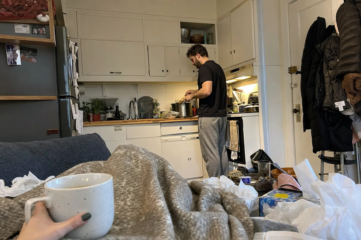 A candid personal photo illustrating how to be a good boyfriend.
