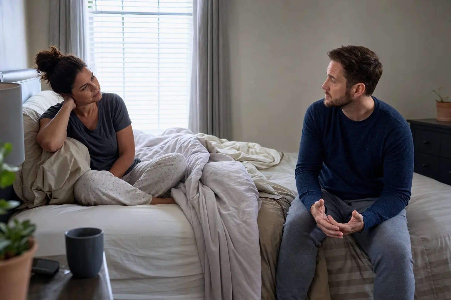 A candid personal photo illustrating my wife doesn't want to have sex anymore.