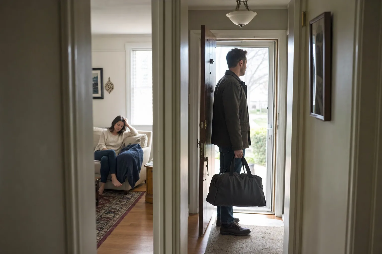 A candid personal photo illustrating when to walk away from a marriage.